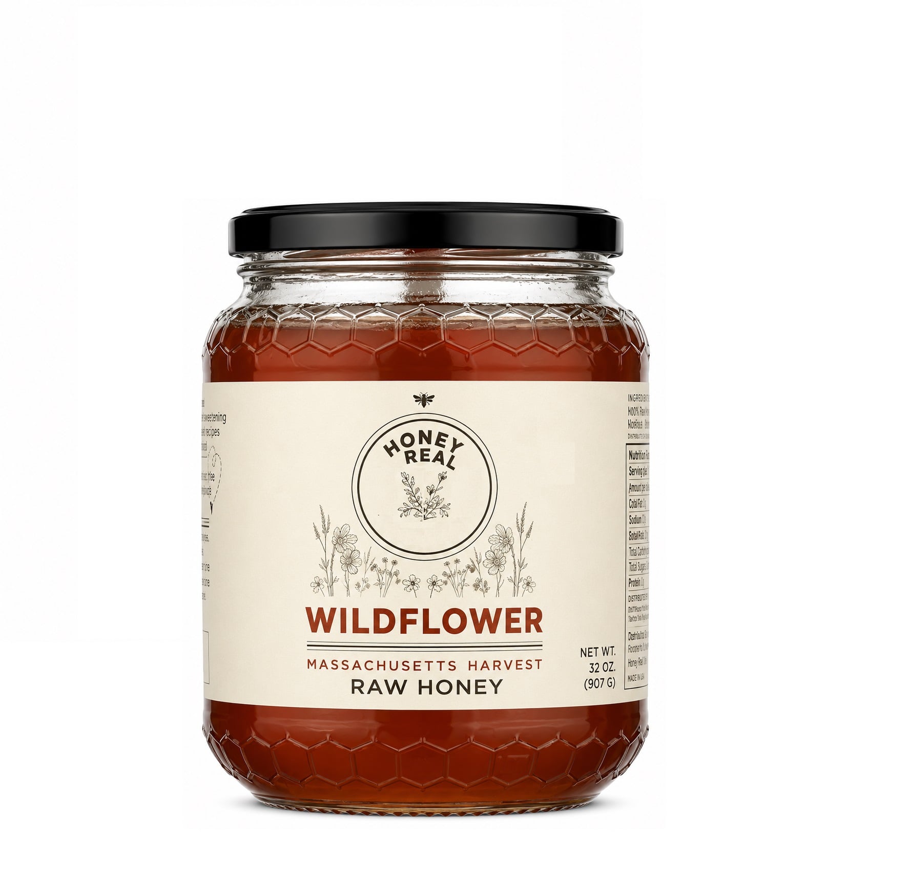 H1 Honey Real Honey, 32 OZ - Image 1