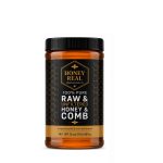 100% Pure Raw Honey and Comb - 16oz. Jar
